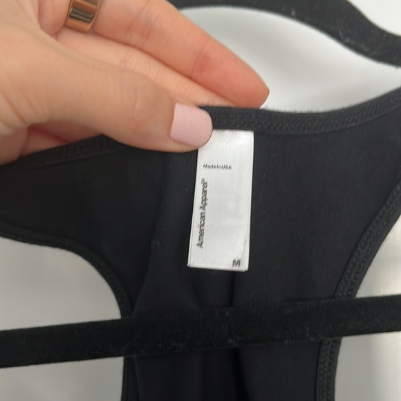 American apparel cotton black tank thong bodysuit - Picture 5 of 5